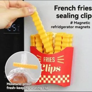 Pack of 12-Cute Fries Seal Clips for Opened Food Packages DP